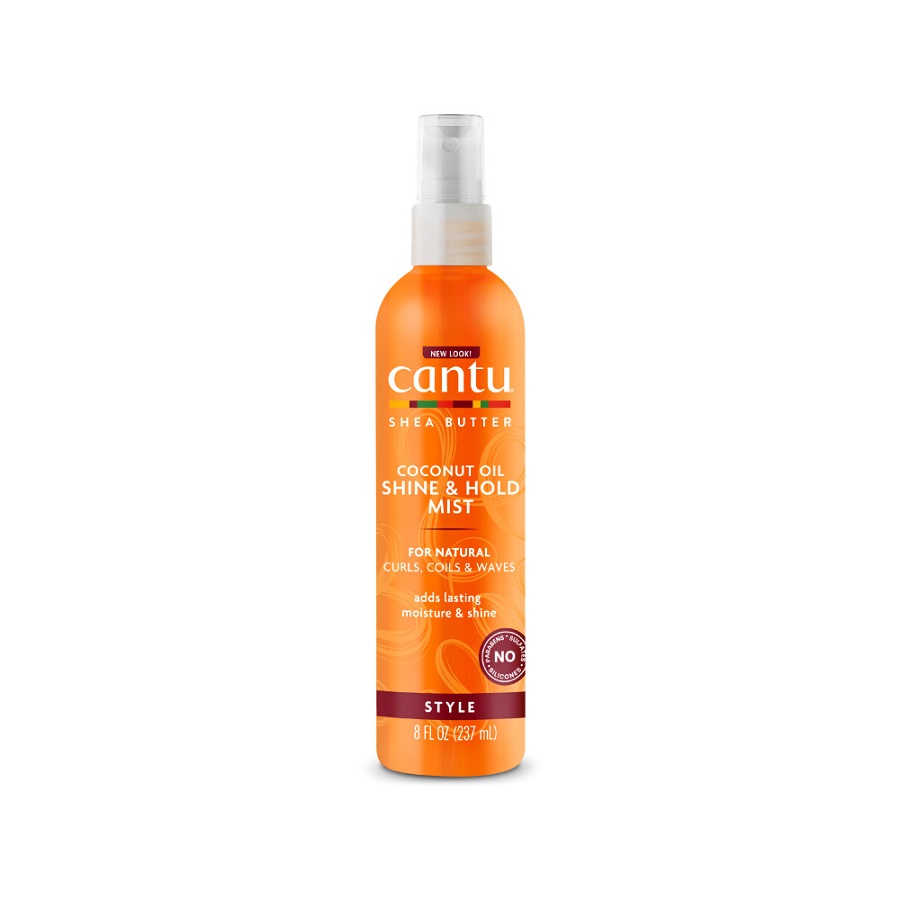 16 اسپری حالت دهنده و براق کننده نارگیل کنتو (Cantu COCONUT OIL SHINE & HOLD MIST) - Image 1