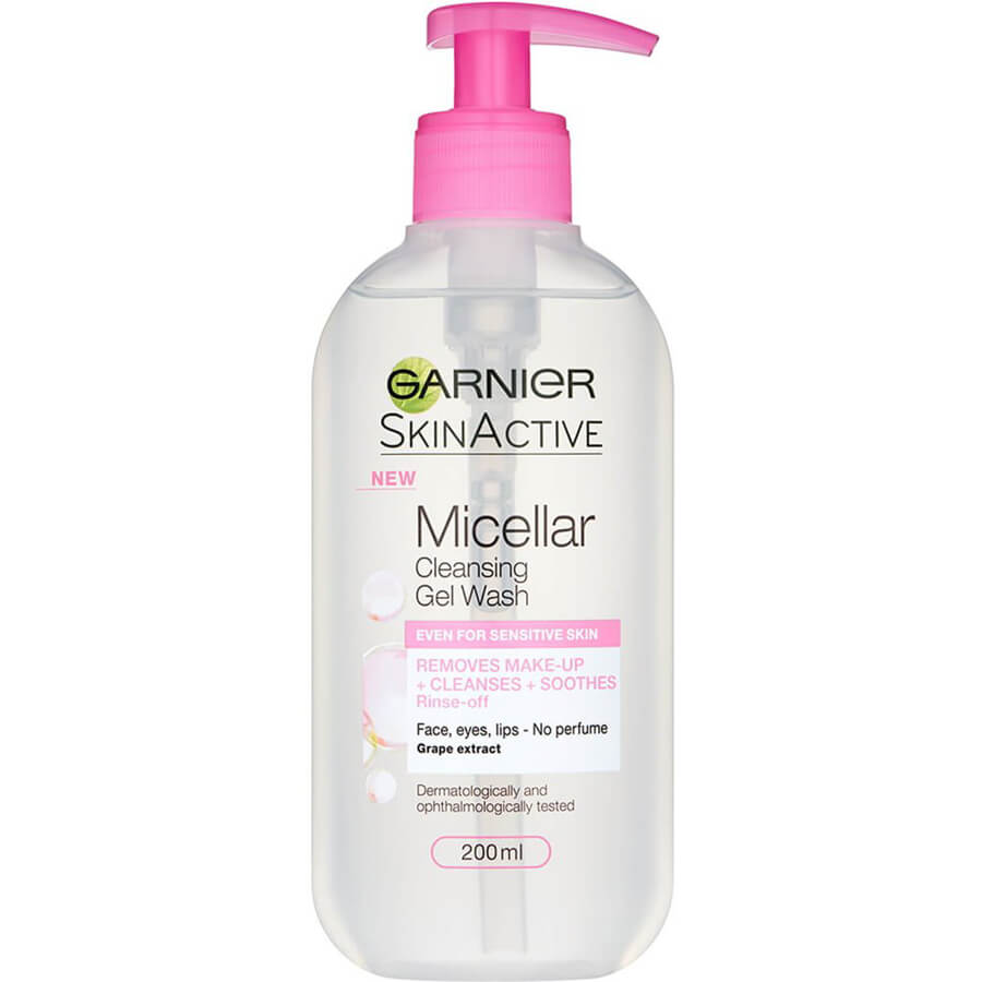 0025672_-200ml ژل شستشوی میسلار پوست حساس گارنیر (Garnier Micellar gel wash sensitive) - Image 1