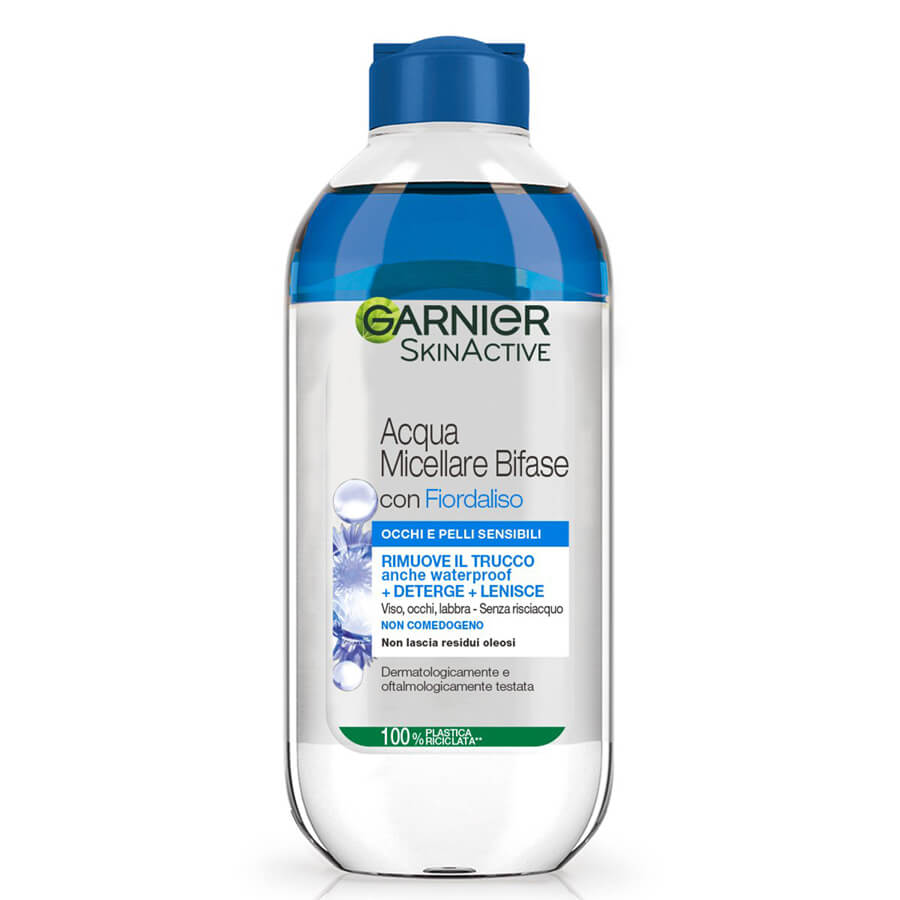 acqua-micellare-fiordaliso 1 میسلار واتر دو فاز گل ذرت گارنیر (Garnier micellar water two phase blue centaury flower) - Image 1