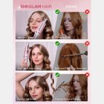 فر کننده مو اتوماتیک (کرلی) صورتی شیگلم (SHEGLAM Cupid's Charm One Touch Instant Curler) - Image 5