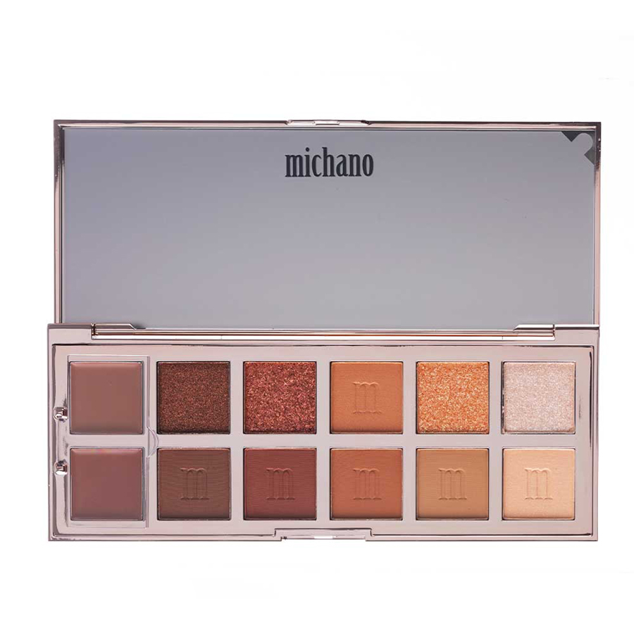 پالت-سایه-12-رنگ-COPPER-GLOW-میچانو-MICHANO-Eyeshadow-Palette-1 پالت سایه 12 رنگ میچانو مدل COPPER GLOW (MICHANO Eyeshadow Palette COPPER GLOW) - Image 1