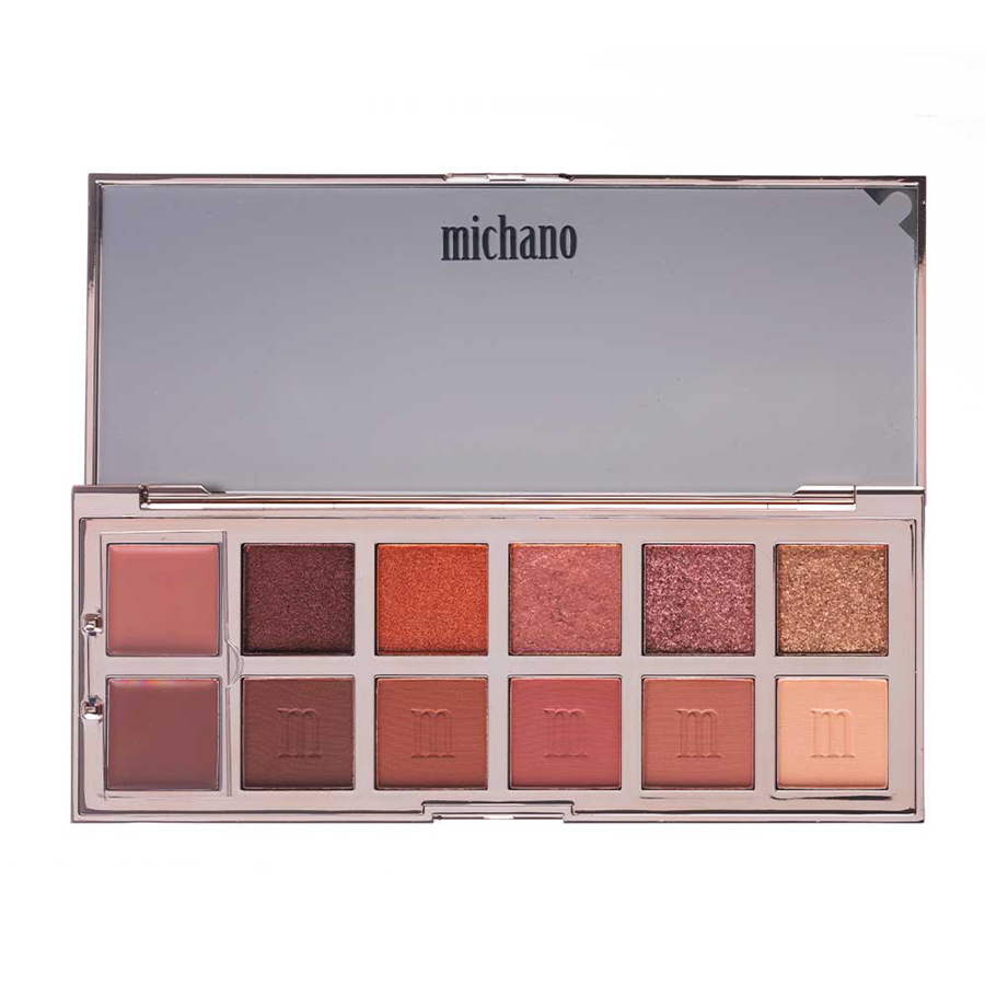 پالت-سایه-12-رنگ-DUSTY-ROSE-میچانو-MICHANO-Eyeshadow-Palette-2 پالت سایه 12 رنگ میچانو مدل DUSTY ROSE (MICHANO Eyeshadow Palette DUSTY ROSE) - Image 1
