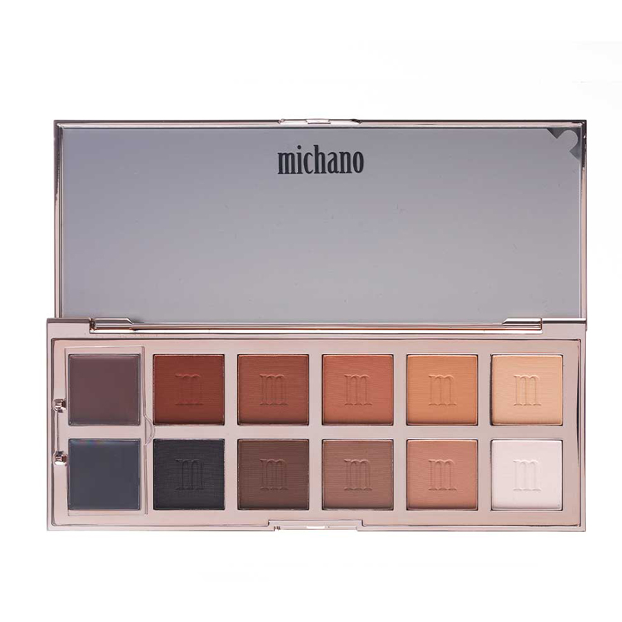 پالت-سایه-12-رنگ-NUDE-WHISPER-میچانو-MICHANO-Eyeshadow-Palette-1 پالت سایه 12 رنگ میچانو مدل NUDE WHISPER (MICHANO Eyeshadow Palette NUDE WHISPER) - Image 1